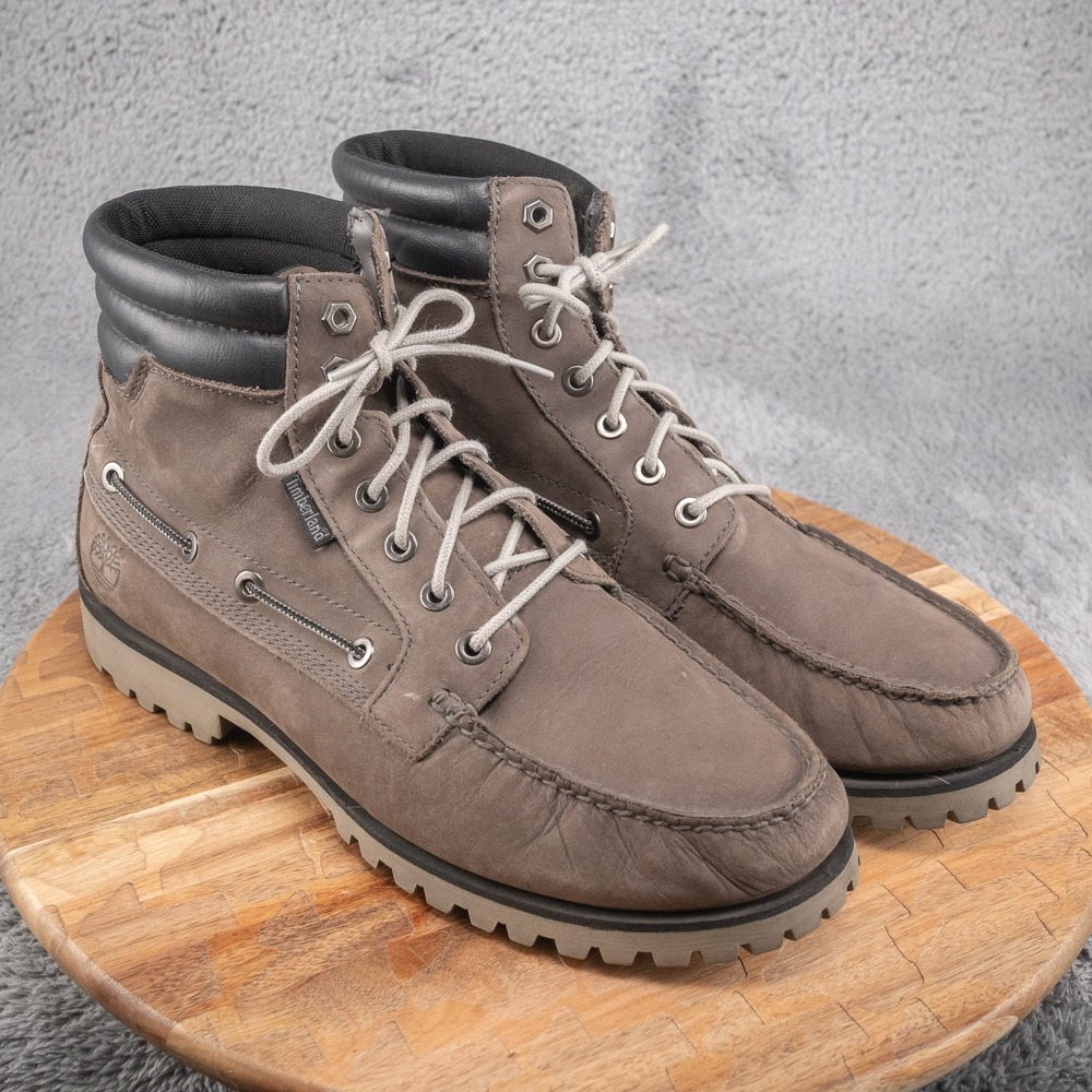 Timberland Earthkeepers Leather‎ Gray 6005B Anti Fatigue Boots Size 11 M